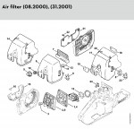 Stihl 034 AVSEQW Gasoline Chainsaw Spare Parts